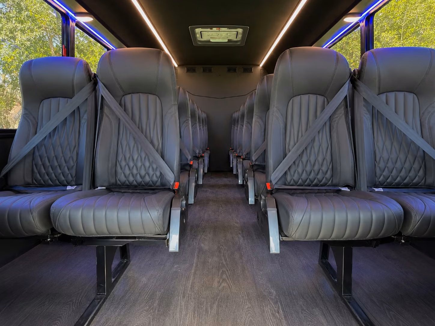 18 passenger minibus inside