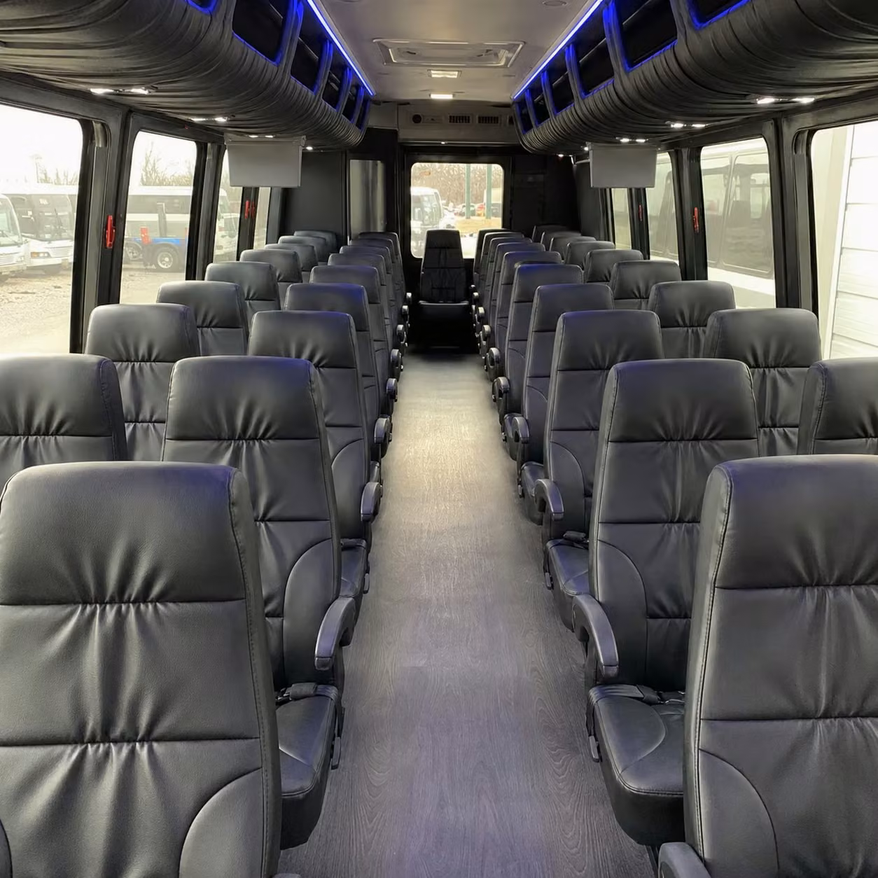 25 passenger minibus inside