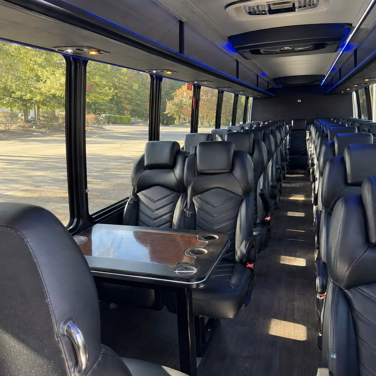 25 passenger minibus interior