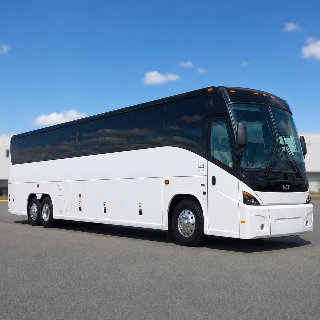 raleigh charter bus rental exterior